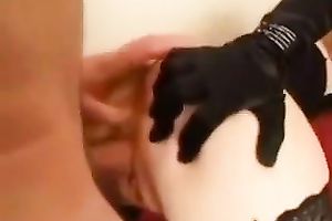 My concupiscent Married slut receives her snatch and a-hole properly team-fucked by me