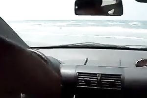 My salacious Asian GF enjoys riding my schlong in a car