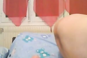 big beautiful woman blond plays with her big titties and then masturbates for me