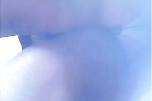 Upskirt of tiny blonde chick from Greece at airport