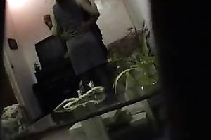 Horny chap enticed his coworker for a quickie in the living room
