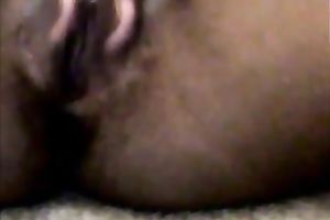 My juggy ex GF drills her ebon vag with a marital-device