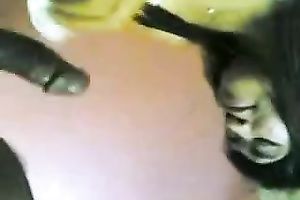 Brown dong for small Malay sexy legal age teenager babe on POV movie