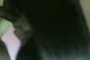 Brown dong for small Malay sexy legal age teenager babe on POV movie