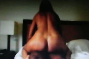 My neighbor's large butted wife is riding me in cowgirl position