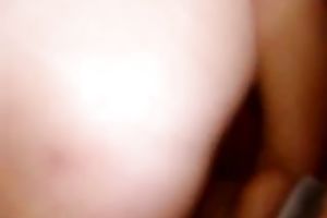 Fucking my honey quickly and jerking off my rod on her thighs
