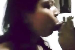 Lewd Indian wench with massive meatballs is worthwhile at giving oral sex