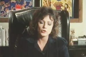 Blonde and dark brown milfs wish that man to join 'em in sofa