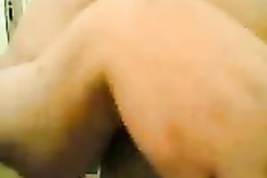 Squeezing my girlfriend's swollen teats in front of a camera