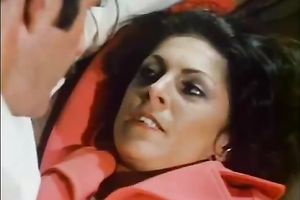 Mature guy with majestic mustache eats a glamorous dark brown