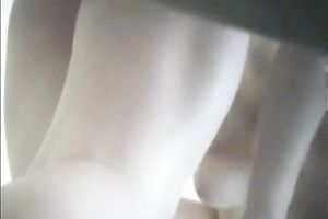 Hidden camera catches bootylicious chick stripping