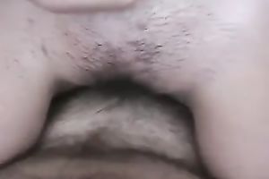 POV scene with my hubby drilling my snatch and rectal hole