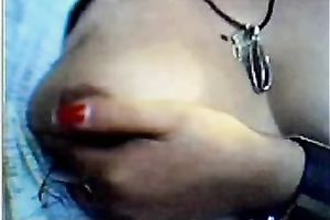 My sexy Indian aunt stripped her wobblers on web camera