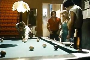 Nasty white wife with bushy hair gives wonderful oral-sex to her chap