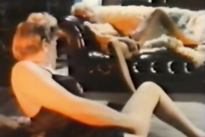 Voracious golden-haired MILFs masturbate passionately in front of every other