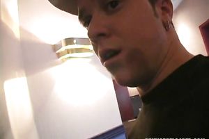 Pretty golden-haired gives head to a dude and receives screwed in the missionary pose