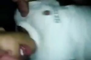 Gorgeous and slim chick acquires her throat and twat permeated