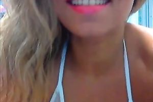 Webcam solo with my fresh fuckbuddy dancing and flashing her a-hole