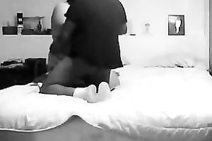 Next-door BBW enjoys engulfing my dark weiner in homemade movie