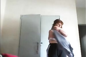 My overweight Married slut feels comfortable dressing up in front of a camera