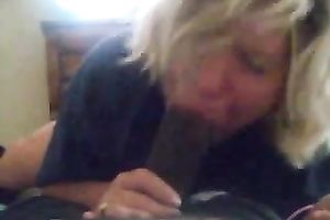 Amateur golden-haired mommy sucks my BBC and enjoys it a lot