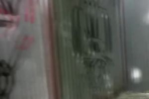 Sveta changes her garments in the street after peeing her panties