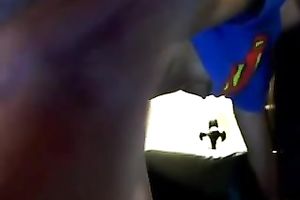 Ass-toying livecam solo with a long-haired supergirl