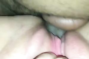 Fucking a white chick's meaty love tunnel in homemade POV