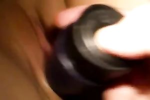 My prurient hotwife is fucking herself with her sex toys on camera