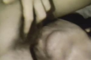 Busty dark brown foul in nylons presents steamy masturbation