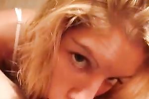 My nice-looking co-worker sucks my 10-Pounder like a pro in outstanding POV video