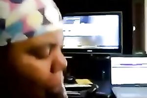 My bulky ebon fuckbuddy sucks my weiner in POV scene