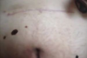 Amateur plump girlfriend stripteasing on home video