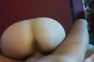 My lustful dark brown chick bonks me in the reverse cowgirl pose