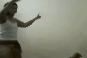 Stunning homemade movie scene with my allies dancing and shaking butts