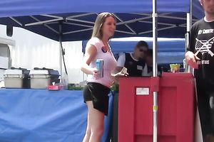 I had a great time spying on this smokin' hawt babe