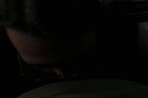 Four eyed girlfriend is giving me an amazing blow job in front of a camera