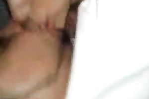 Amazing homemade movie with me drilling a brunette hair slut's twat