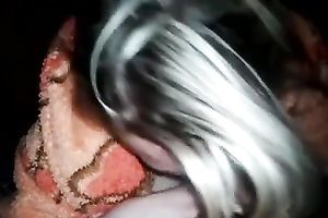 Stunning POV movie scene with my golden-haired wifey working on my weenie