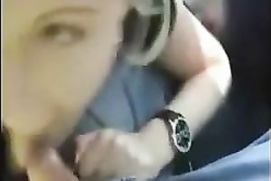 Making amazing porn movie scene with my blonde girlfriend in the car