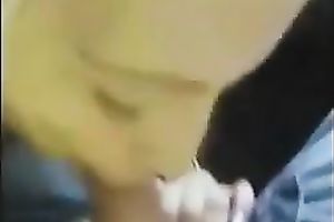 Making amazing porn movie scene with my blonde girlfriend in the car