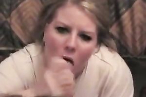 My plump light-haired doxy acquires protein facial mask