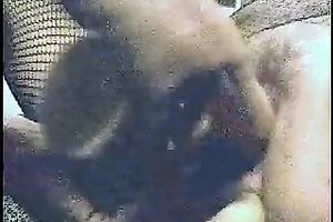 Two dildos for the holes of my hawt housewife in fishnet