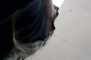 Caught a skinny and hawt Asian honey on spy web camera upskirt movie