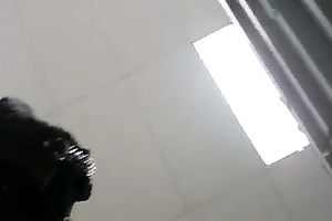 Caught a skinny and hawt Asian honey on spy web camera upskirt movie