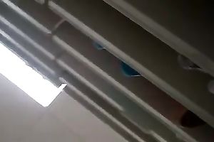Caught a skinny and hawt Asian honey on spy web camera upskirt movie