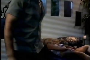 Long haired golden-haired Married slut receives her pierced muff licked