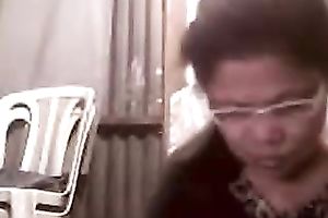 Mature Asian webcam wench demonstrates her bulky body