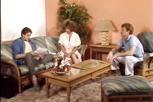 Cock hungry and kinky slutwife got her throat and love tunnel group-fucked hard