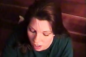 My insatiable wife sucks my rock hard knob until I cum